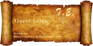 Tisztl Erika névjegykártya